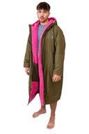 Xtreme V1 Green Waterproof Jacket With Pink Fleece Lining
