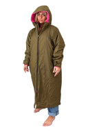 Xtreme V1 Green Waterproof Jacket With Pink Fleece Lining