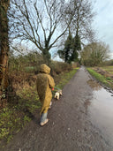 V2 Forest Green Weatherproof Robe with Moss Green Lining