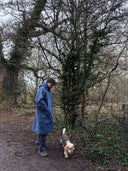 V2 Slate Blue Weatherproof Robe with Navy Lining