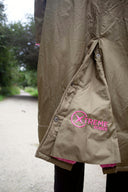 Xtreme V1 Green Waterproof Jacket With Pink Fleece Lining