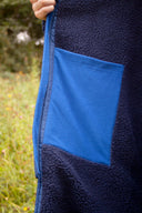 V2 Slate Blue Weatherproof Robe with Navy Lining