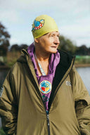 V2 Forest Green Weatherproof Robe with Jet Black Lining