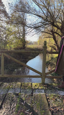 V2 Forest Green Weatherproof Robe with Wild Pink Lining