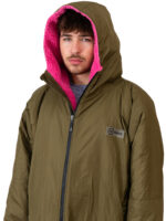 Xtreme Weatherproof Robe V2 - Forest Green with Wild Pink Lining