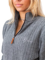 Xtreme Grey Cashmere Jumper - With Grey Fleece Lining