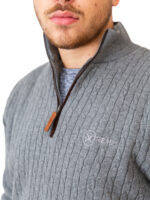Xtreme Grey Cashmere Jumper - With Grey Fleece Lining