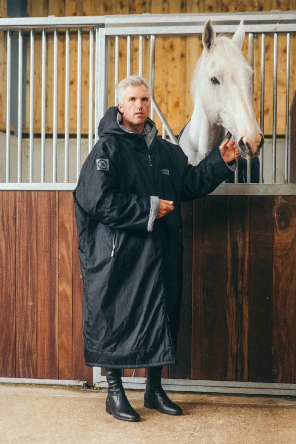 Xtreme Weatherproof Robe V2 - Charcoal Black with Ash Grey Lining