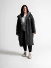 Xtreme Weatherproof Robe V2 - Charcoal Black with Ash Grey Lining