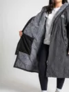 Xtreme Weatherproof Robe V2 - Charcoal Black with Ash Grey Lining