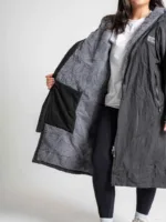 Xtreme Weatherproof Robe V2 - Charcoal Black with Ash Grey Lining