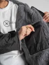 Xtreme Weatherproof Robe V2 - Charcoal Black with Ash Grey Lining