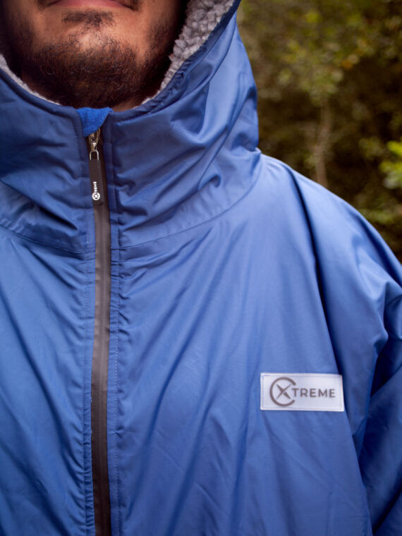 Xtreme Weatherproof Robe V2 - Slate Blue with Ash Grey Lining