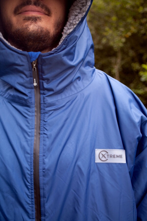 Xtreme Weatherproof Robe V2 - Slate Blue with Ash Grey Lining