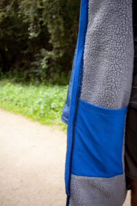 Blue/Grey Colourway Large Fleece Pocket