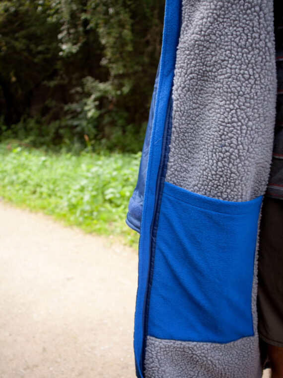 Xtreme V1 Royal Blue Waterproof Jacket With Grey Fleece Lining