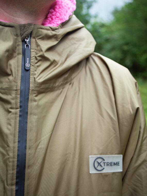 Xtreme V1 Green Waterproof Jacket With Pink Fleece Lining