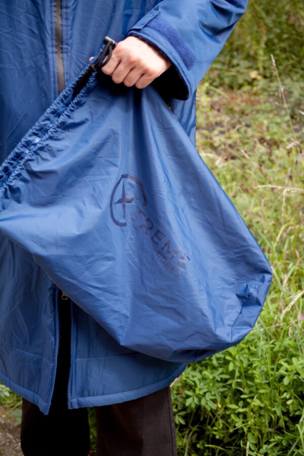 Xtreme Weatherproof Robe V2 - Slate Blue with Navy Lining