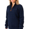 Xtreme Navy Cashmere Jumper - With Navy Blue Fleece Lining