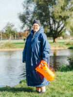 Xtreme Weatherproof Robe V2 - Slate Blue with Navy Lining