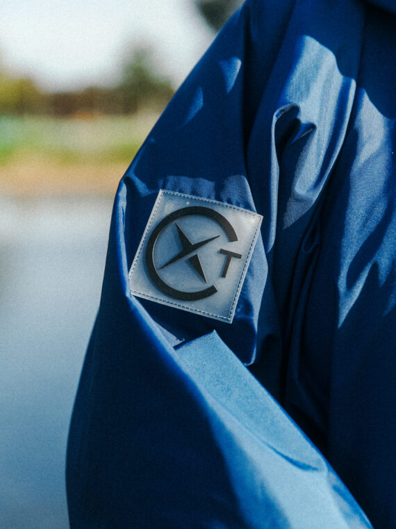 Xtreme Weatherproof Robe V2 - Slate Blue with Navy Lining