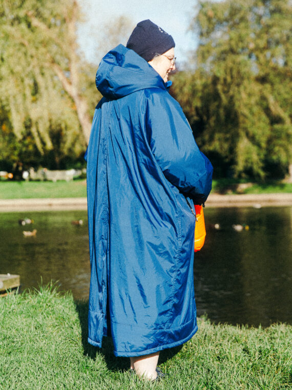 Xtreme Weatherproof Robe V2 - Slate Blue with Navy Lining