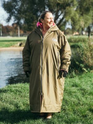 Xtreme Weatherproof Robe V2 - Forest Green with Wild Pink Lining