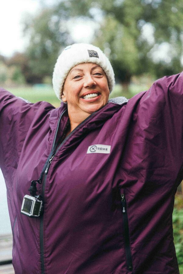 Xtreme Weatherproof Robe V2 - Twilight Purple with Ash Grey Lining