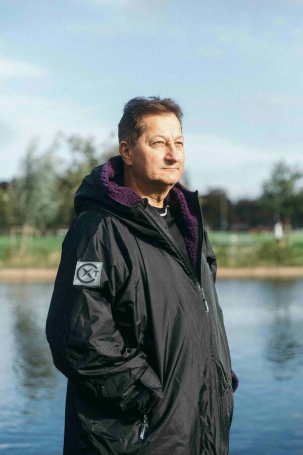 Xtreme Weatherproof Robe V2 - Charcoal Black with Blackberry Purple Lining