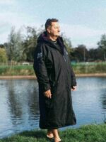 Xtreme Weatherproof Robe V2 - Charcoal Black with Blackberry Purple Lining