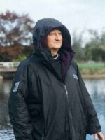 Xtreme Weatherproof Robe V2 - Charcoal Black with Blackberry Purple Lining
