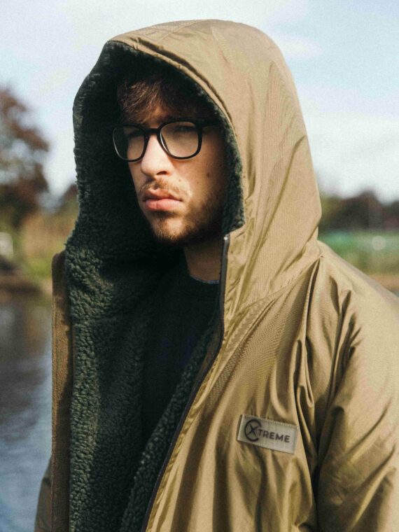 Xtreme Weatherproof Robe V2 - Forest Green with Moss Green Lining