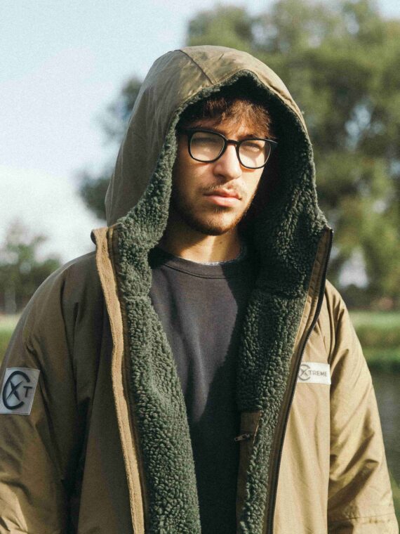 Xtreme Weatherproof Robe V2 - Forest Green with Moss Green Lining