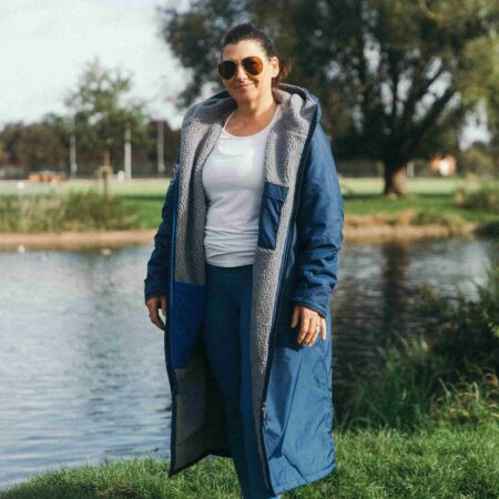 Xtreme Weatherproof Robe V2 - Slate Blue with Ash Grey Lining