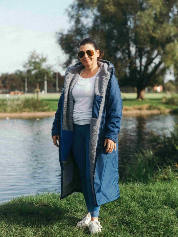 Xtreme Weatherproof Robe V2 - Slate Blue with Ash Grey Lining