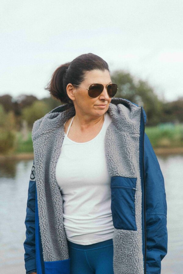 Xtreme Weatherproof Robe V2 - Slate Blue with Ash Grey Lining