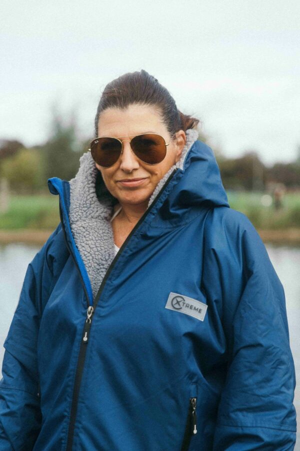 Xtreme Weatherproof Robe V2 - Slate Blue with Ash Grey Lining