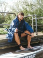 Xtreme Weatherproof Robe V2 - Slate Blue with Navy Lining