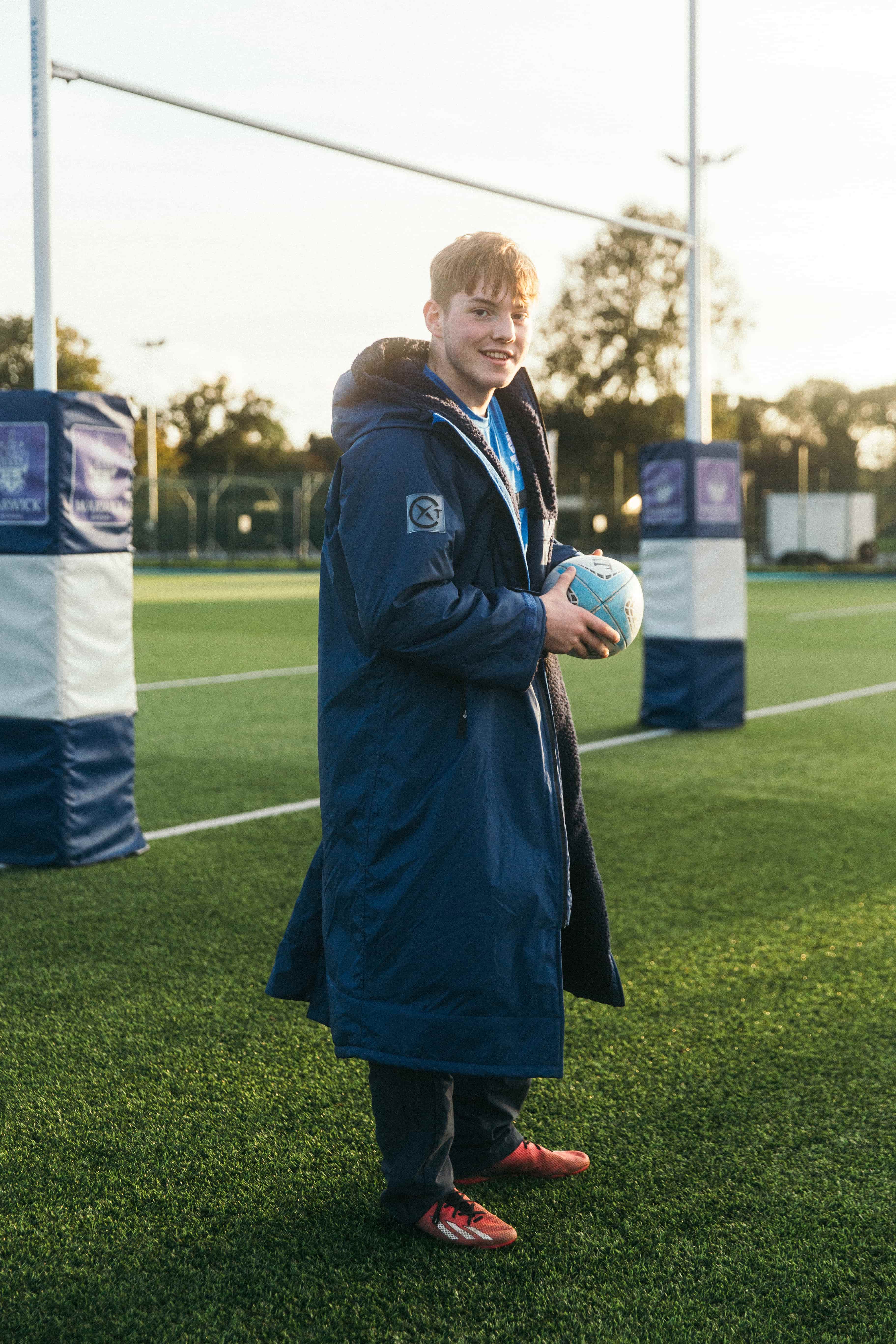 Xtreme Weatherproof Robe V2 - Slate Blue with Navy Lining