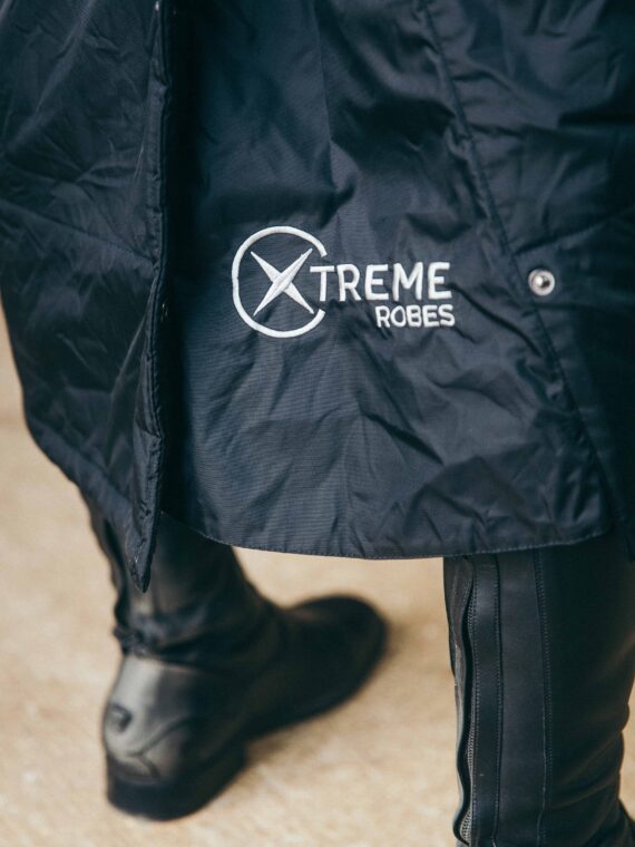 Xtreme Weatherproof Robe V2 - Charcoal Black with Ash Grey Lining