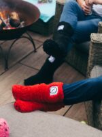 Xtreme Black Sock Boots - Furry Brave Black