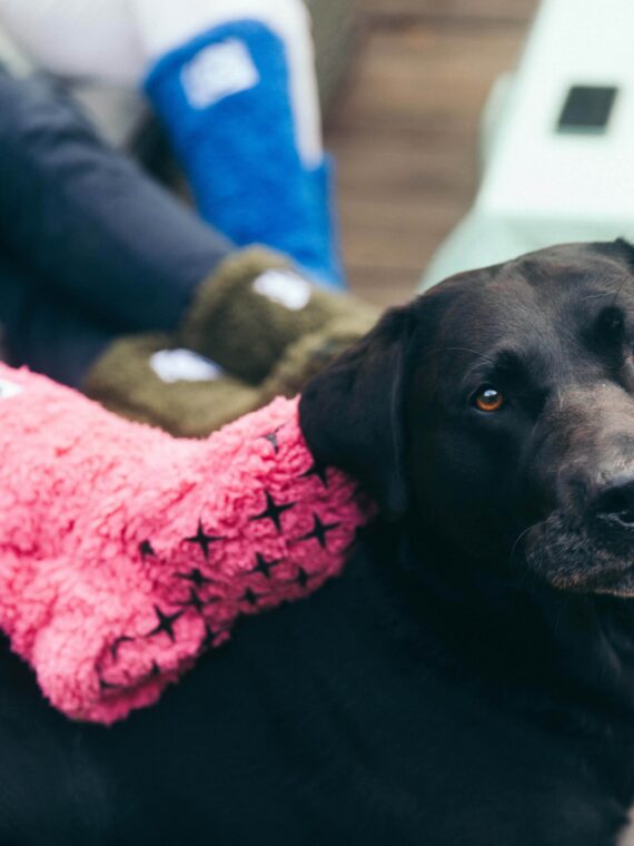 Xtreme Pink Sock Boots - Furry Perfect Pink