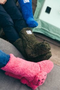 Blue, Olive and Pink Xtreme Socks