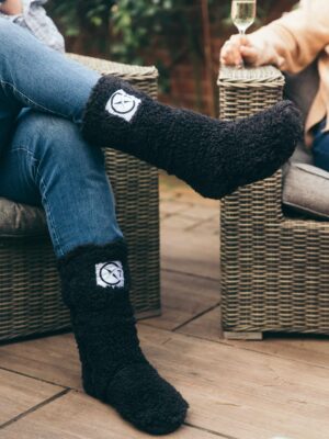 Xtreme Black Sock Boots - Furry Brave Black