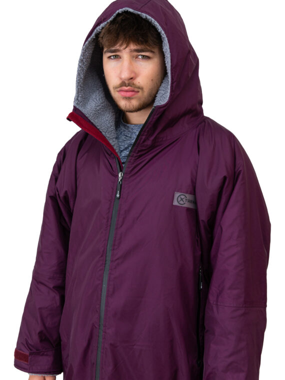 Xtreme Weatherproof Robe V2 - Twilight Purple with Ash Grey Lining