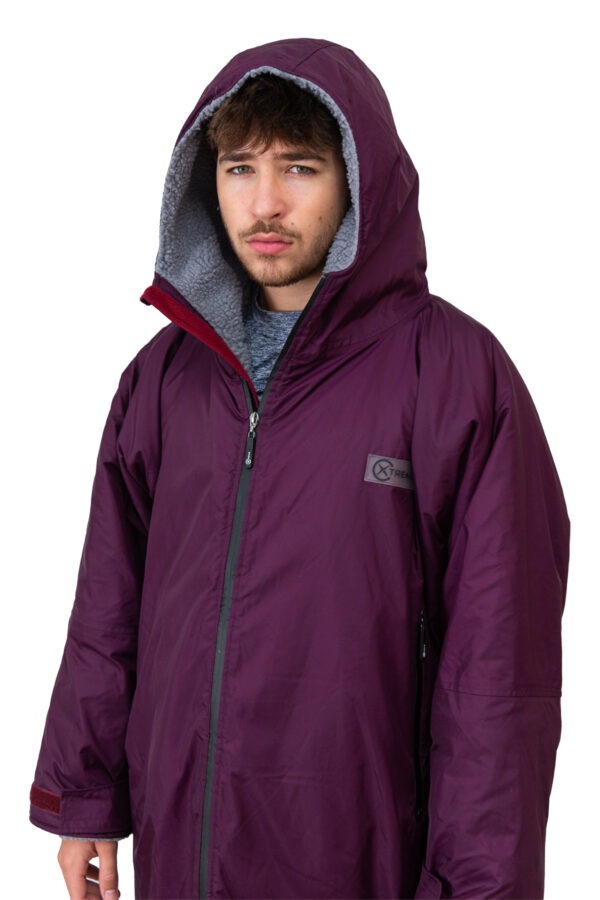 Xtreme Weatherproof Robe V2 - Twilight Purple with Ash Grey Lining