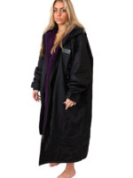 Xtreme Weatherproof Robe V2 - Charcoal Black with Blackberry Purple Lining