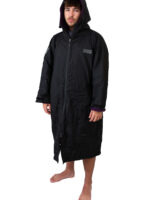 Xtreme Weatherproof Robe V2 - Charcoal Black with Blackberry Purple Lining