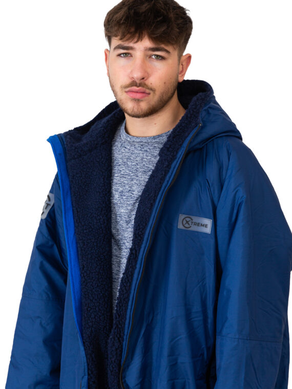 Xtreme Weatherproof Robe V2 - Slate Blue with Navy Lining