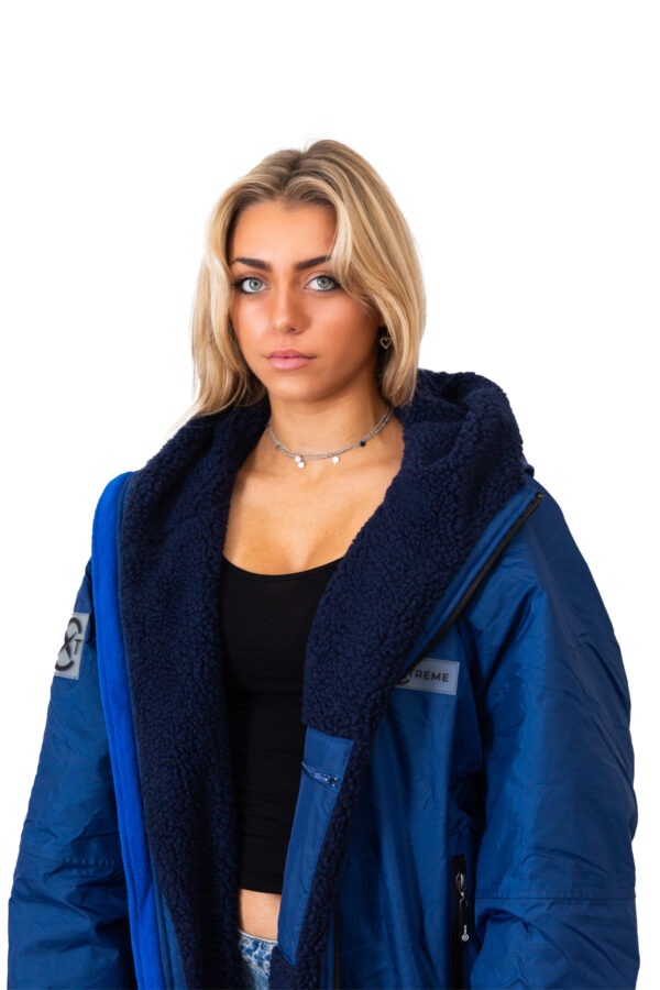 Xtreme V1 Royal Blue Waterproof Jacket With Blue Fleece Lining